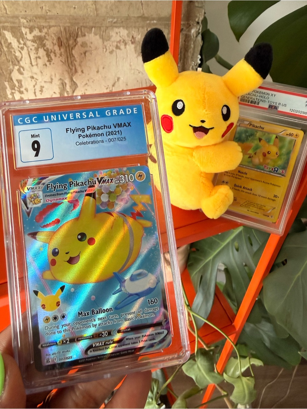Flying Pikachu VMAX and Toys R Us Pikachu Cards